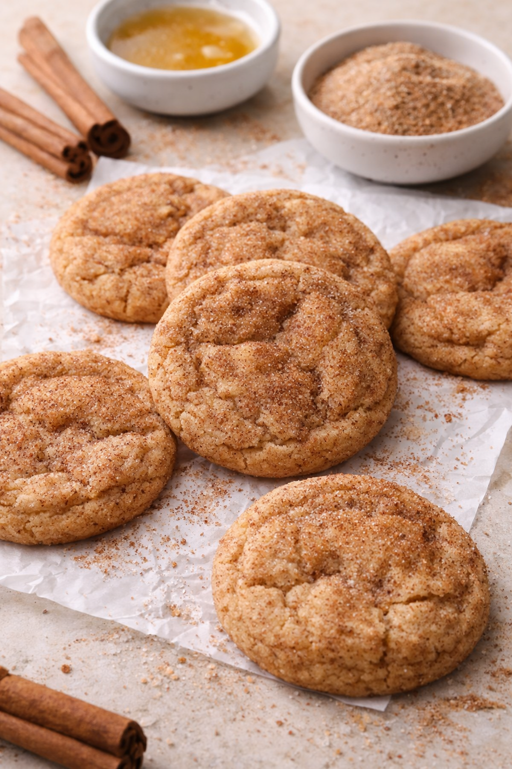 Bi-The-Way Brown Butter Snickerdoodles