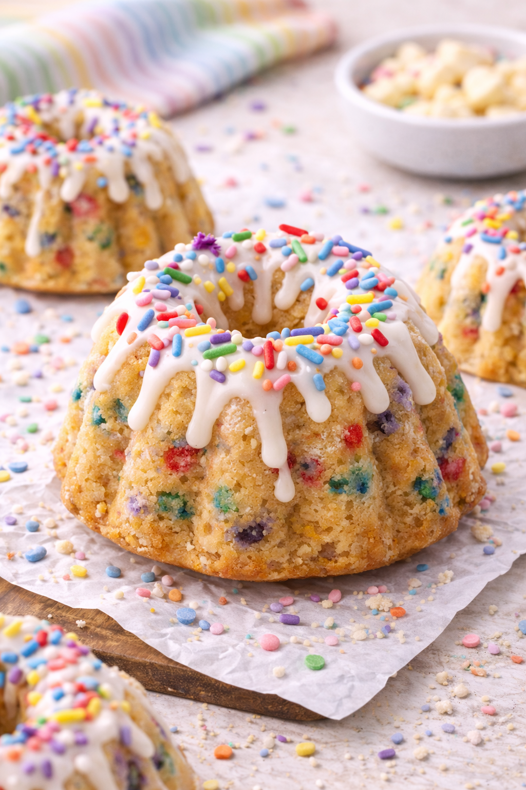 Main Character Mini Confetti Bundt Cake