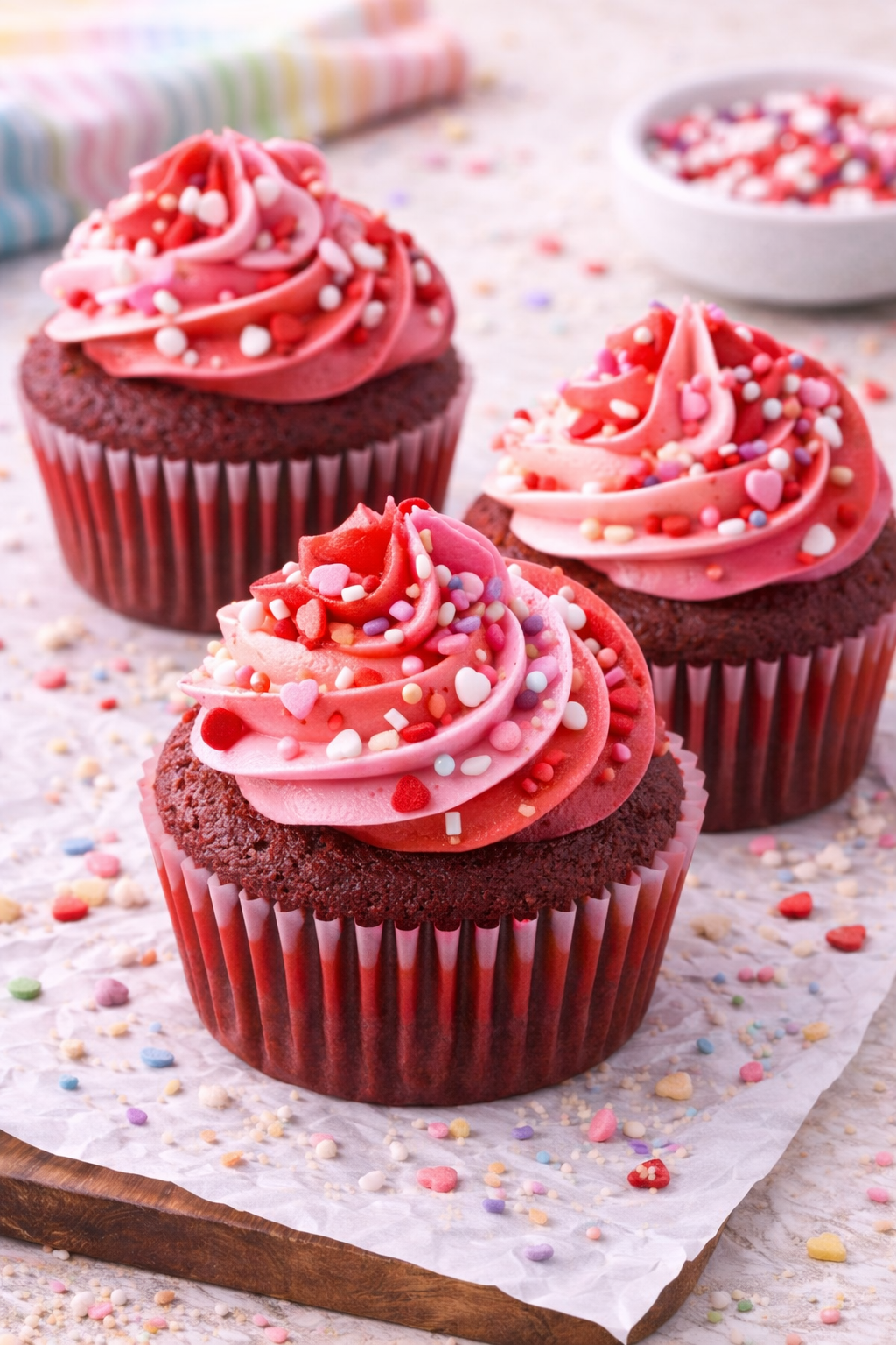 Lipstick Lesbian Red Velvet Cupcakes