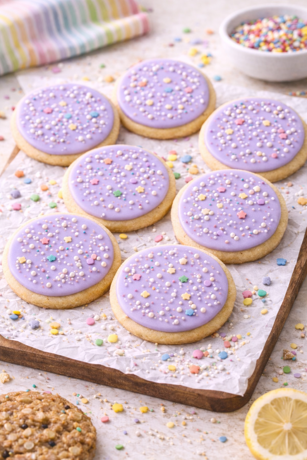 Lavender Lemon “Alphabet Mafia” Cookies
