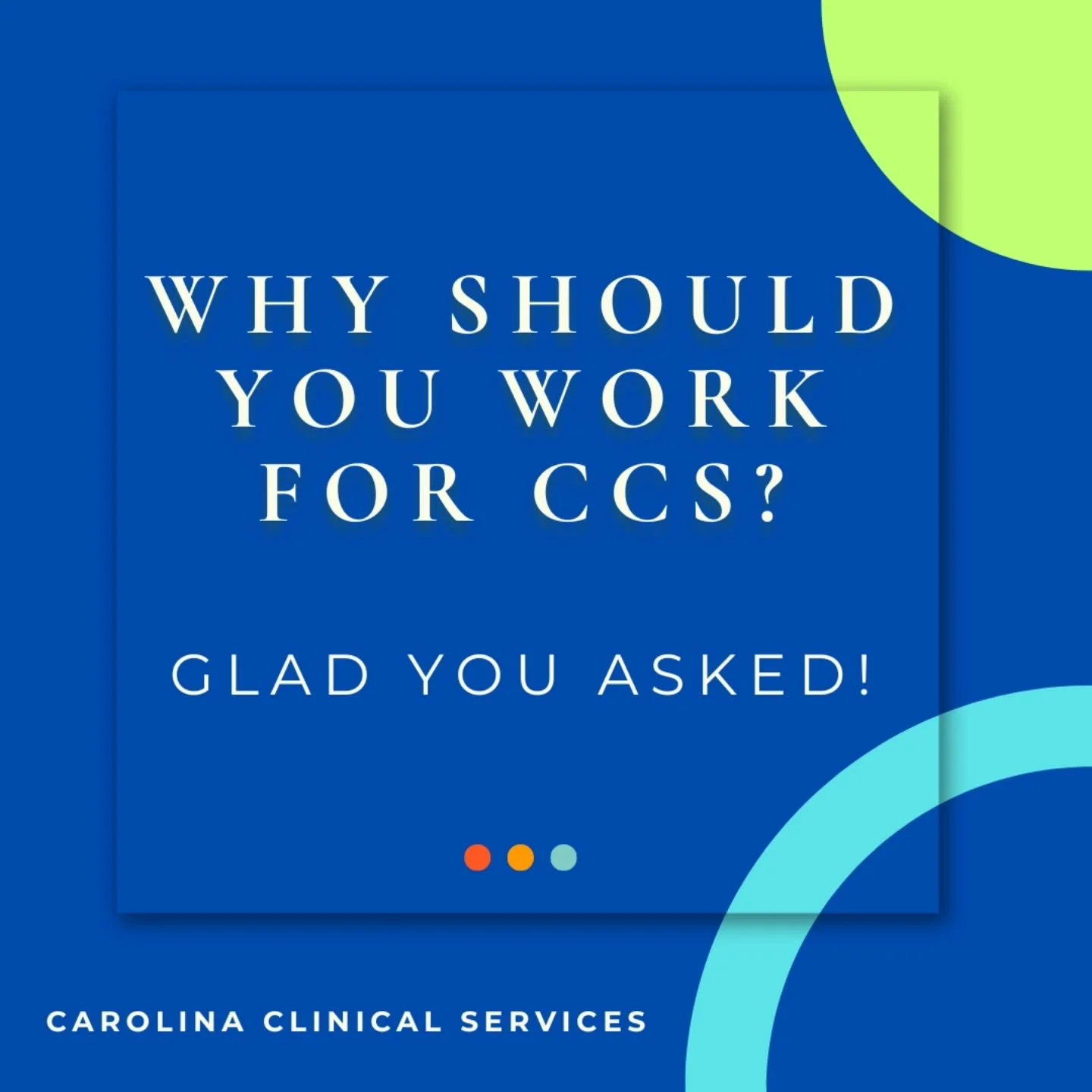 Come work for Carolina Clinical Services! We're hiring Special Education teachers and SLPs to provide school services throughout South Carolina in the 2026-2027 school year. #slpjobs #spedteacher #slpgrads #spedjobs #schoolcontracts