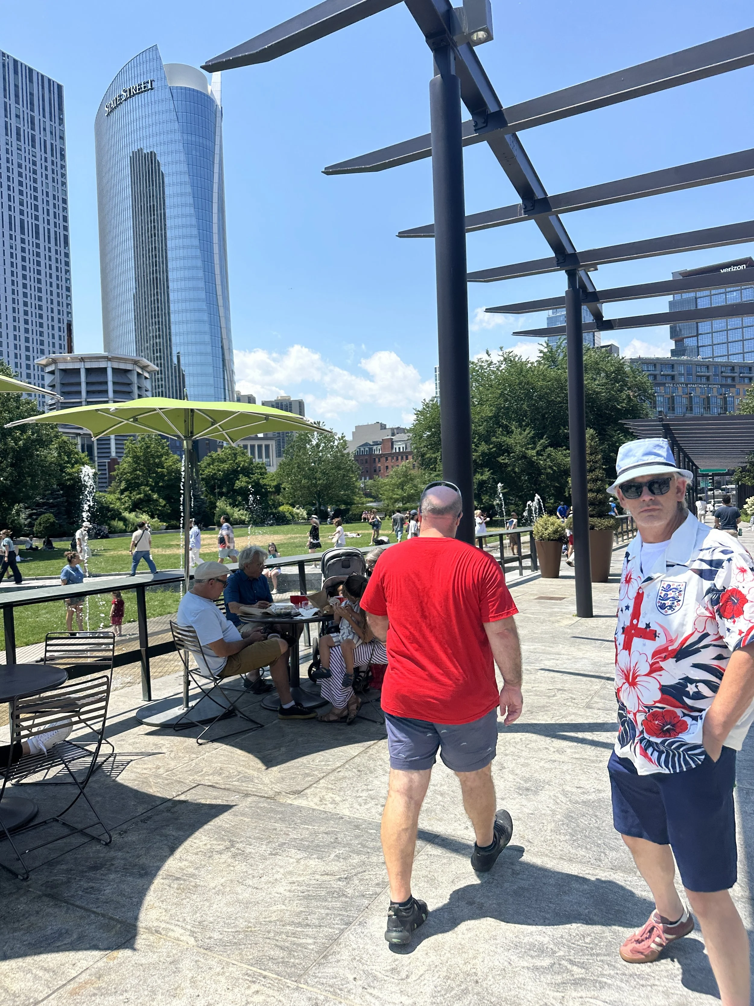 International guests exploring Boston during FIFA World Cup