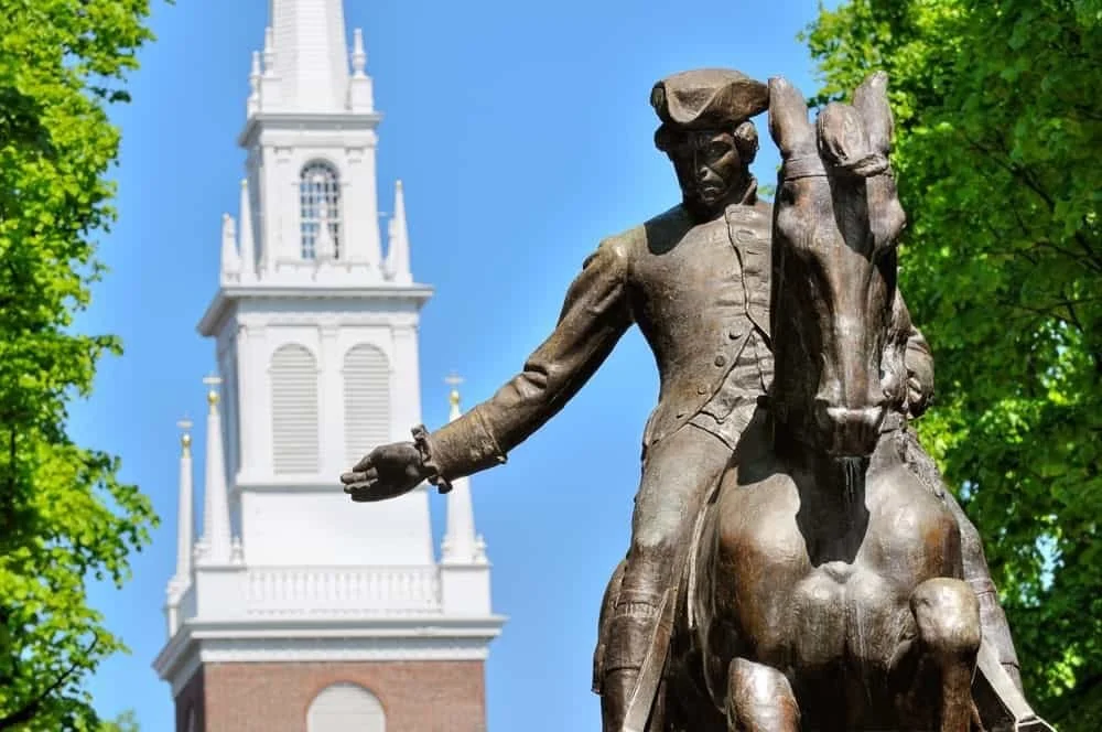 Private Freedom Trail Boston tour featuring Paul Revere and historic landmarks