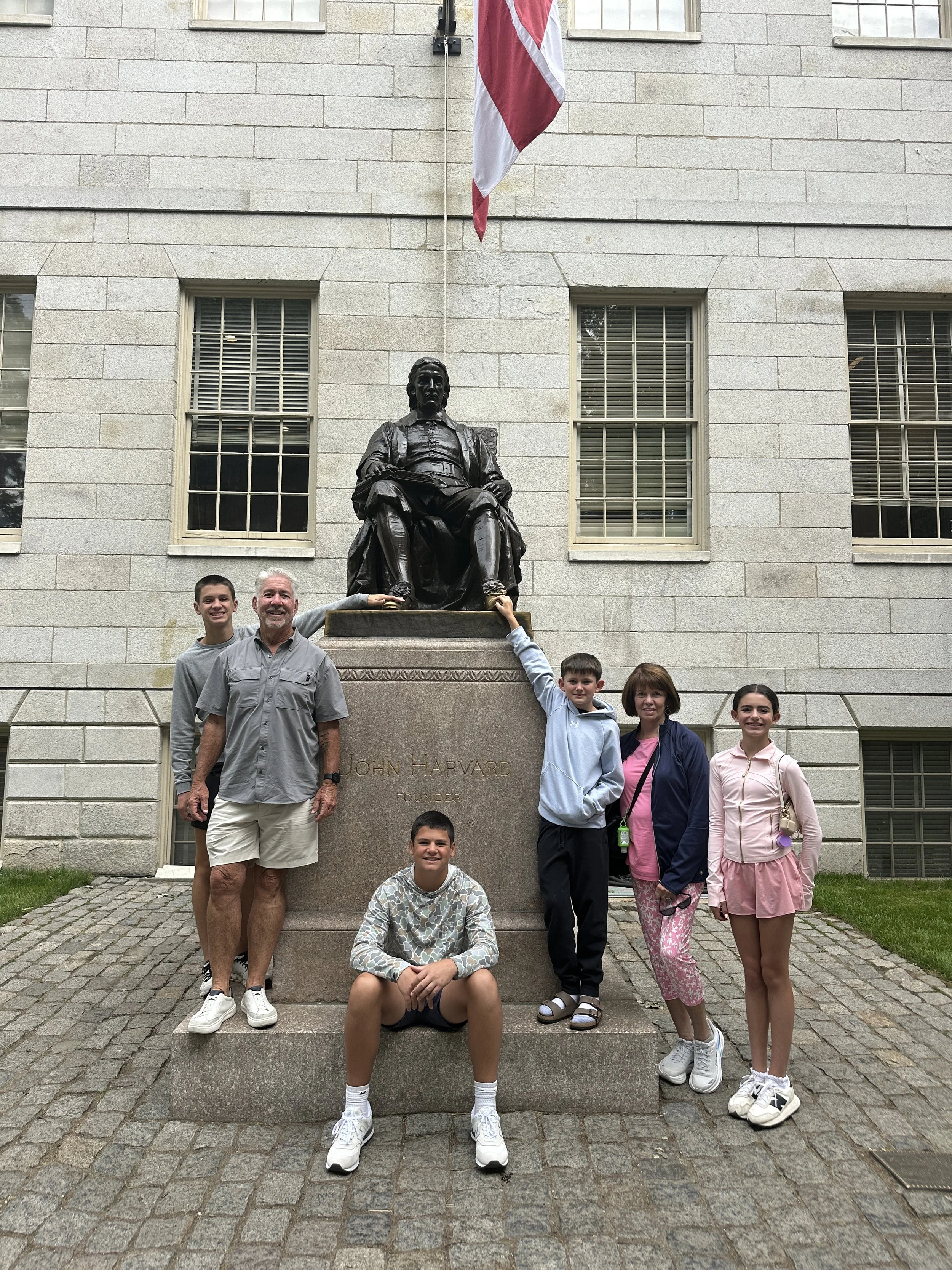 Family enjoying a private Boston tour of historic landmarks and iconic attractions