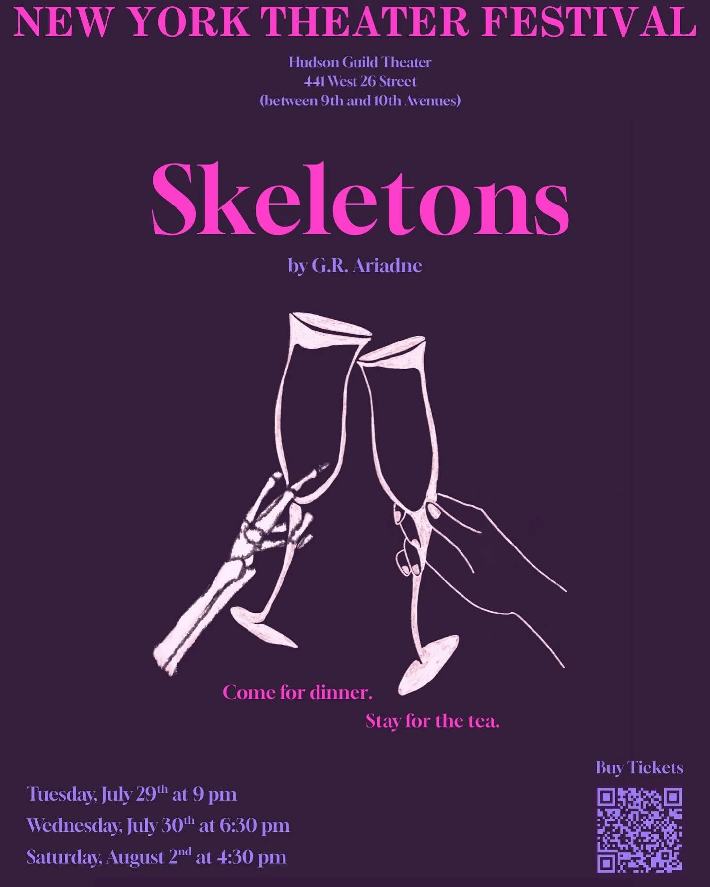 Thanks for the shoutout @stagespotlightnyc 
One more day to see SKELETONS in the New York Theater Festival! 
Tickets in bio 👀👀