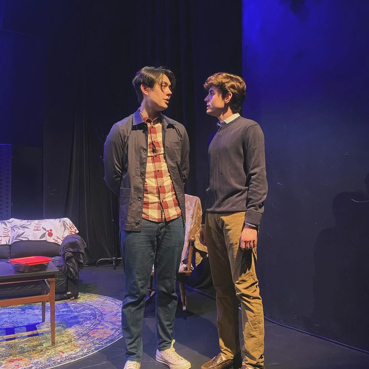 Introducing Jonathan Goodman and his&hellip; friend 👀👀👀
Played by the talented @ccortlanderwin and @baz_gk 
Come see what all the fuss is about TONIGHT at 9 pm!
Hudson Guild Theater 441 W 26th St