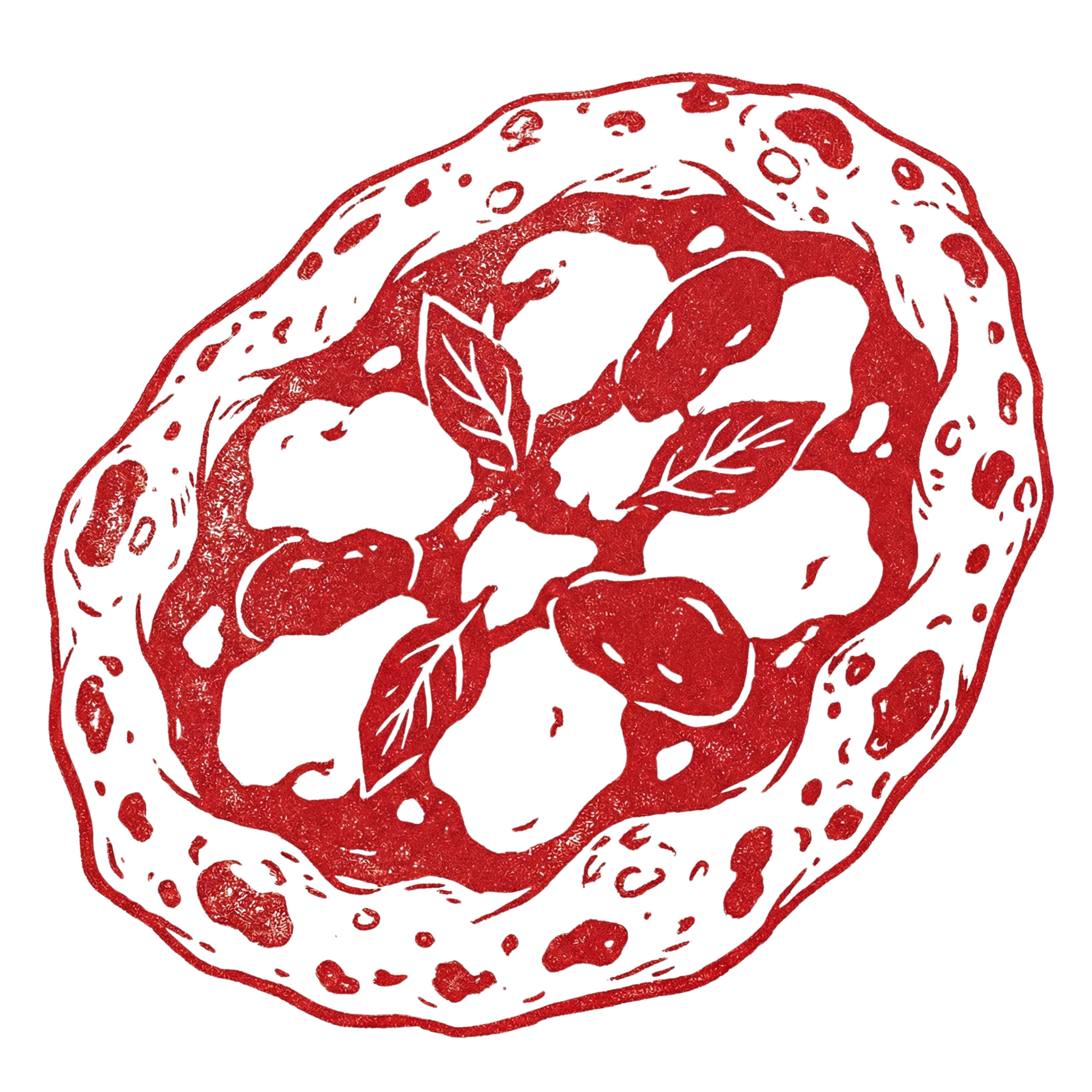 Illustration einer neapolitanischen Pizza