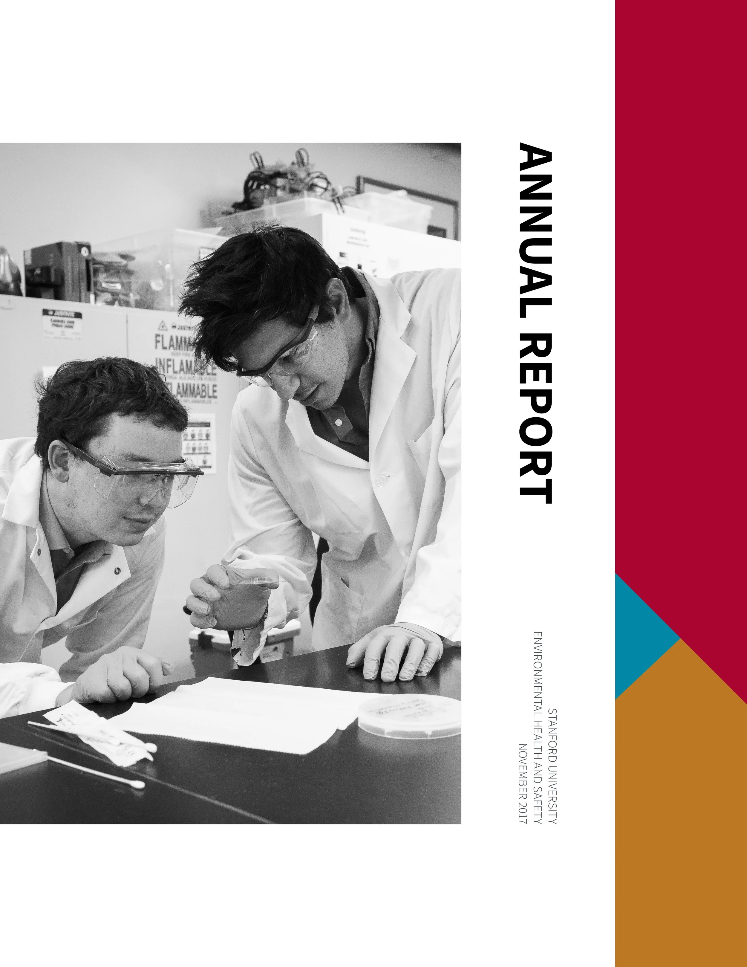Black and white photo of two scientists in a laboratory conducting an experiment with test tubes.