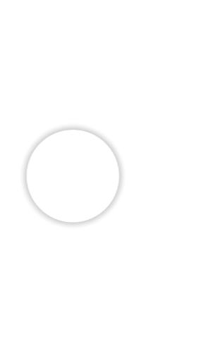 Graphic with a large black circle, a white circle, and a lowercase letter 'e' in black and white.