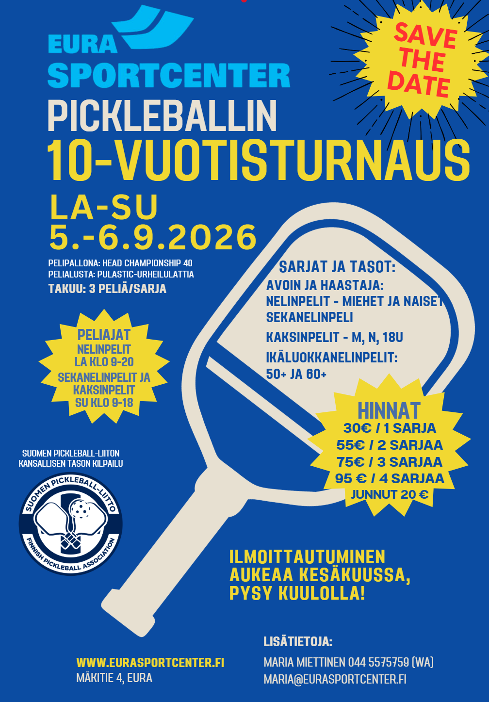 Eura Sportcenter 10-vuotisturnaus