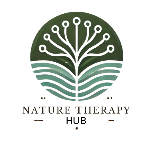 Nature Therapy Hub logo, a nature-based wellbeing and inclusion project.