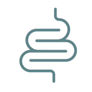 A simple illustration of a curling ribbon or scroll in shades of blue.