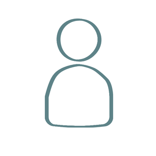 A simple, minimalistic icon of a person inside a circle, typically representing a user profile or account.