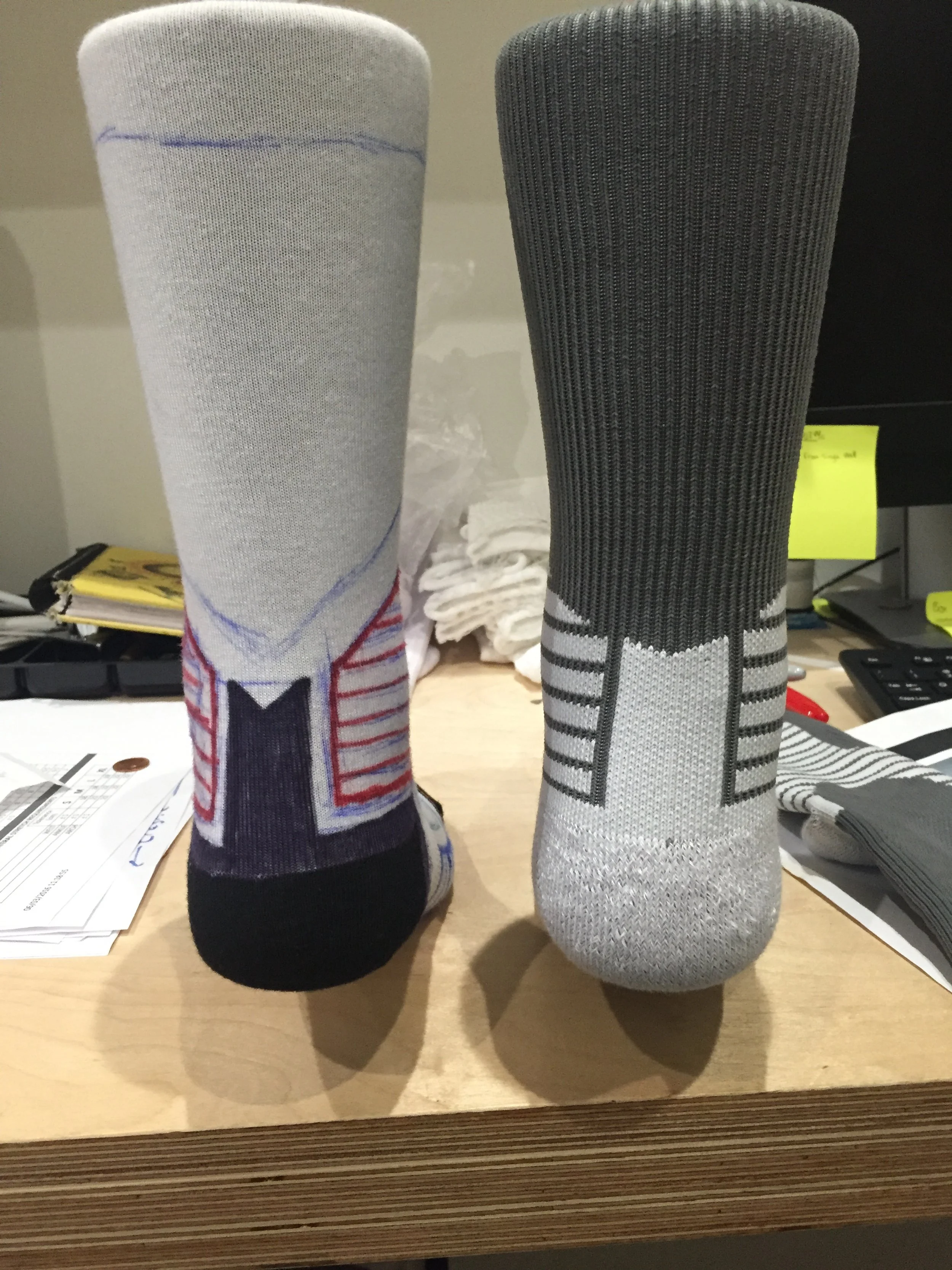 Sketch and proto side by side.