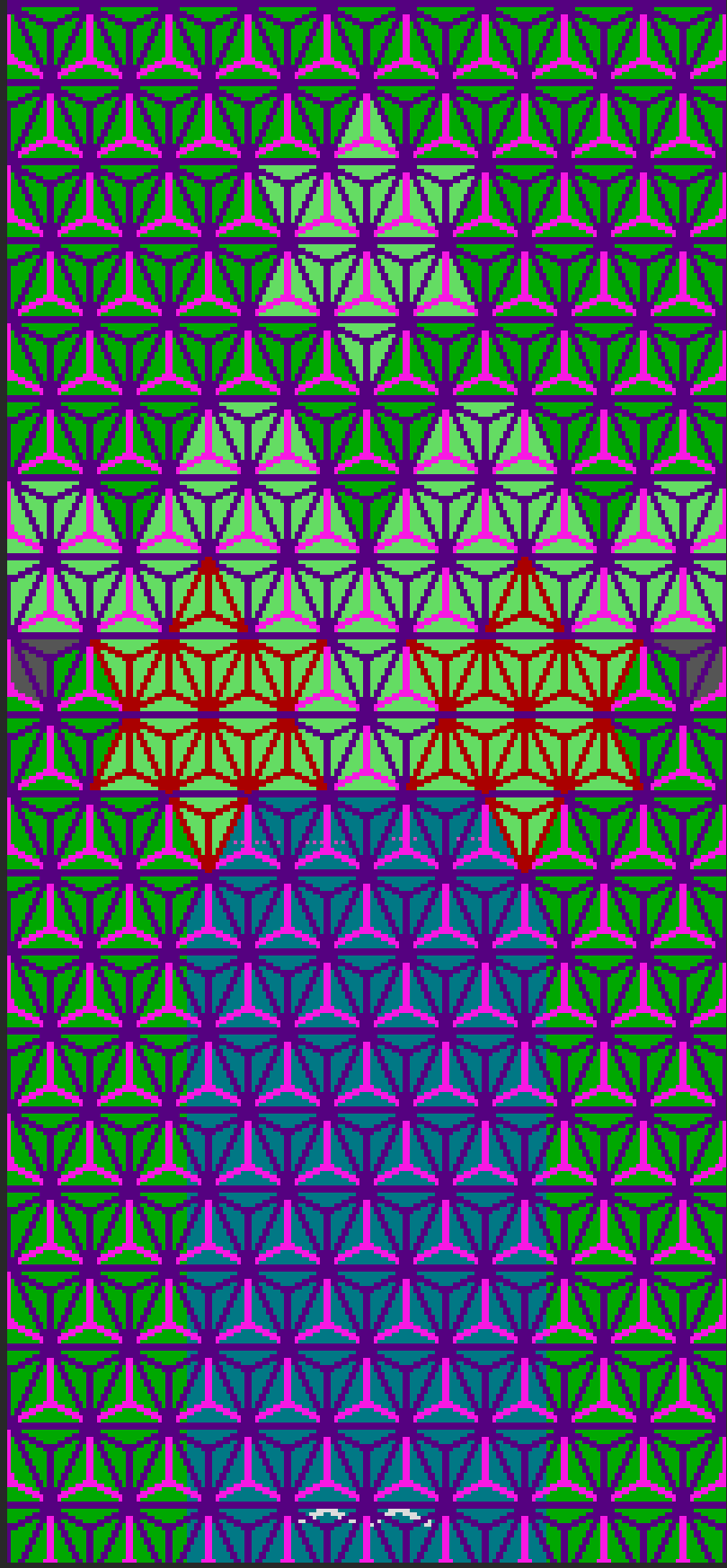With my small pattern now tessellated I use this as a template to modify and refine.  