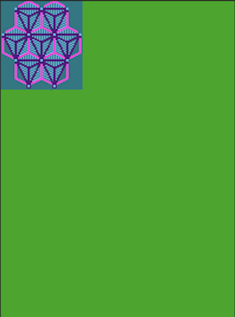 I created this small repetition from the Tetrahedron shape of Platonic solids. Its tricky getting the right size to tessellate well, usually takes a couple tries. 