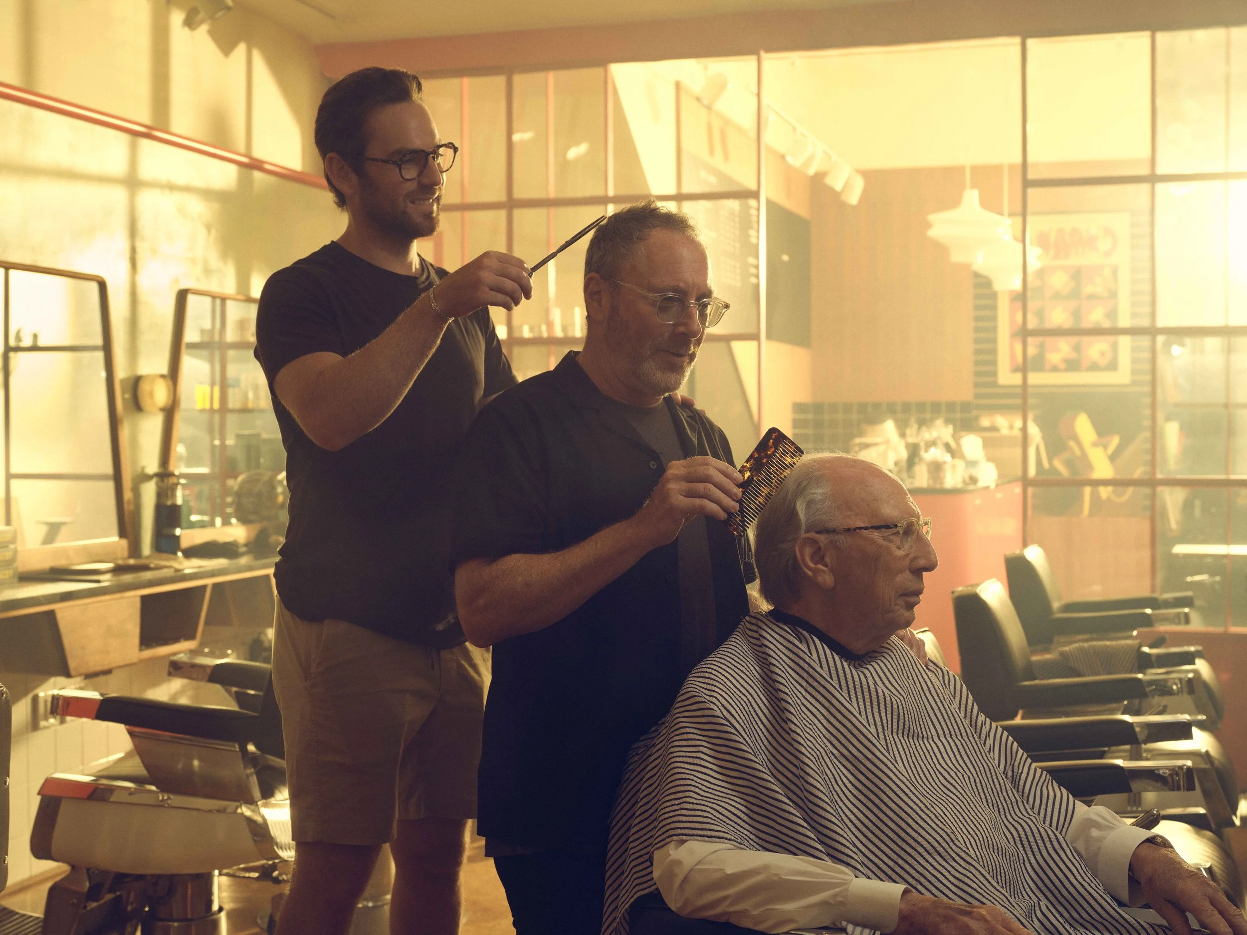 Zack (5G), Harvey (4G) and Joel (3G) Moscot 