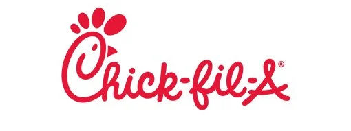Chick-fil-A logo with red text and chicken graphic