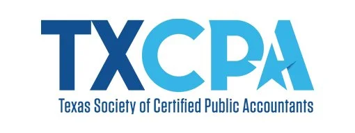 Logo of the Texas Society of Certified Public Accountants (TXCPA) with large blue letters TXCPA and full name underneath.