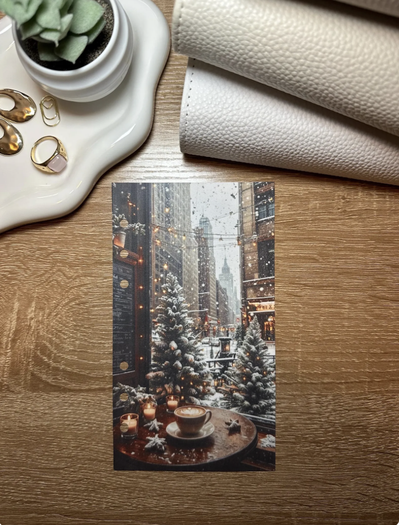 A6 WINTER DASHBOARDS - FROSTED TREE