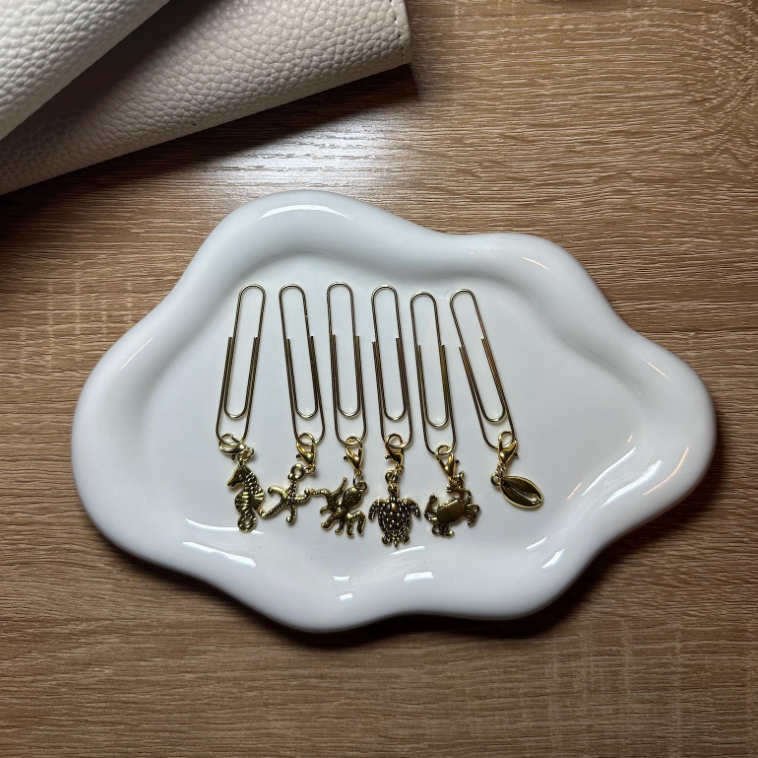 Gold Paperclip Charm