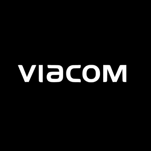 Black background with the Viacom logo in white text.