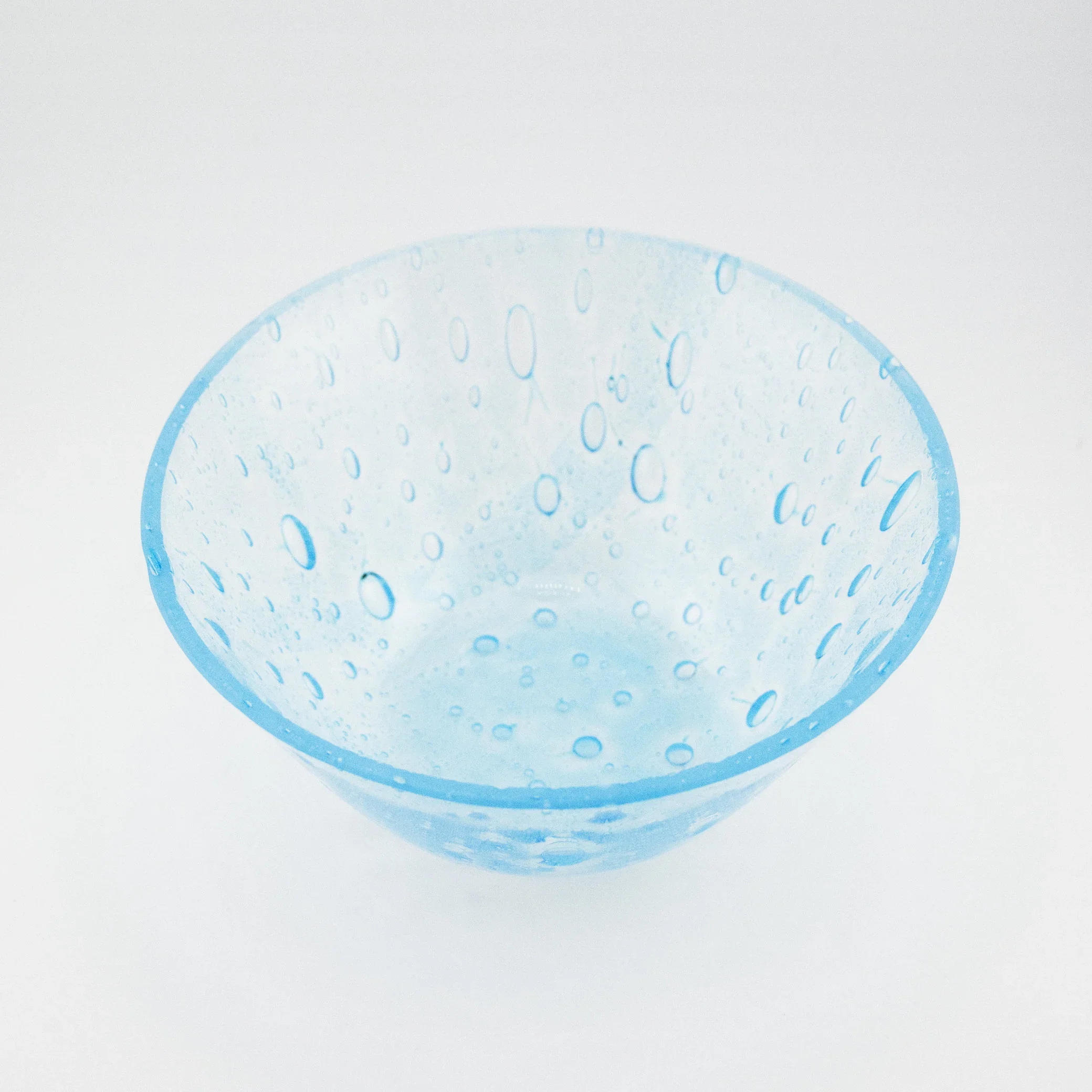 Sea Foam 6.5” Kiln Fired Glass Bowl