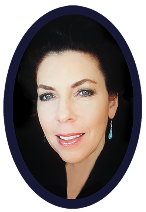 Close-up portrait of a Amy Bock of A Bock Design.