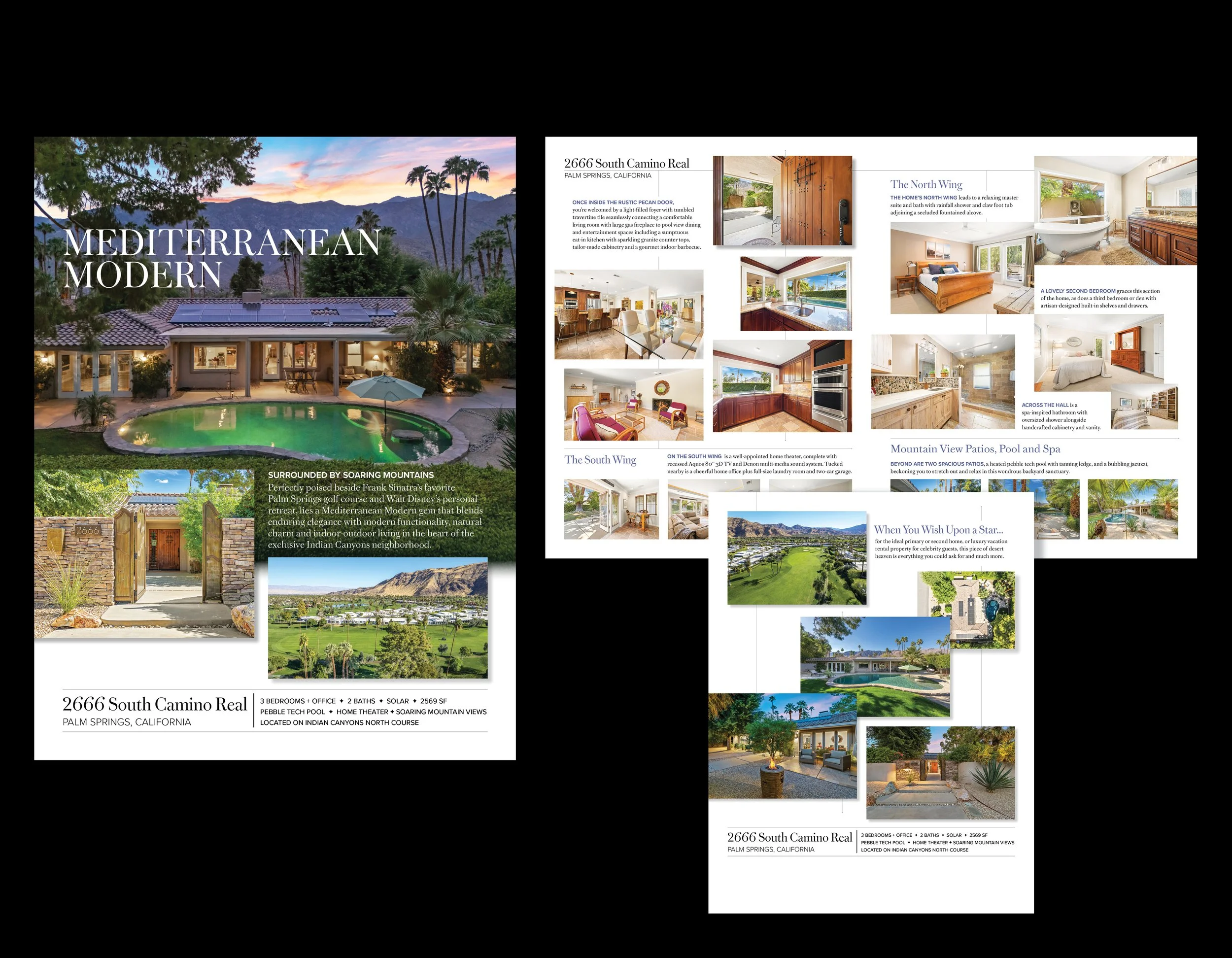graphic design for brochure for luxury real estate offering