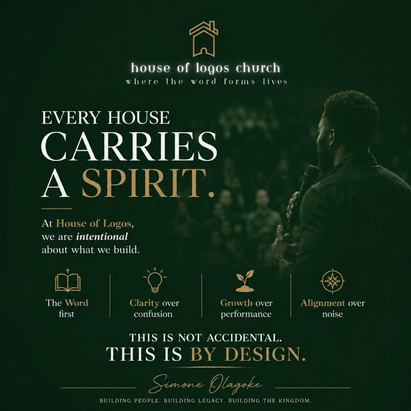 Every house carries a spirit.

Some are built on hype.
Some on personality.
Some on noise.

But House of Logos is being built intentionally.

The Word first.
Clarity over confusion.
Growth over performance.
Alignment over noise.

This is not a place 