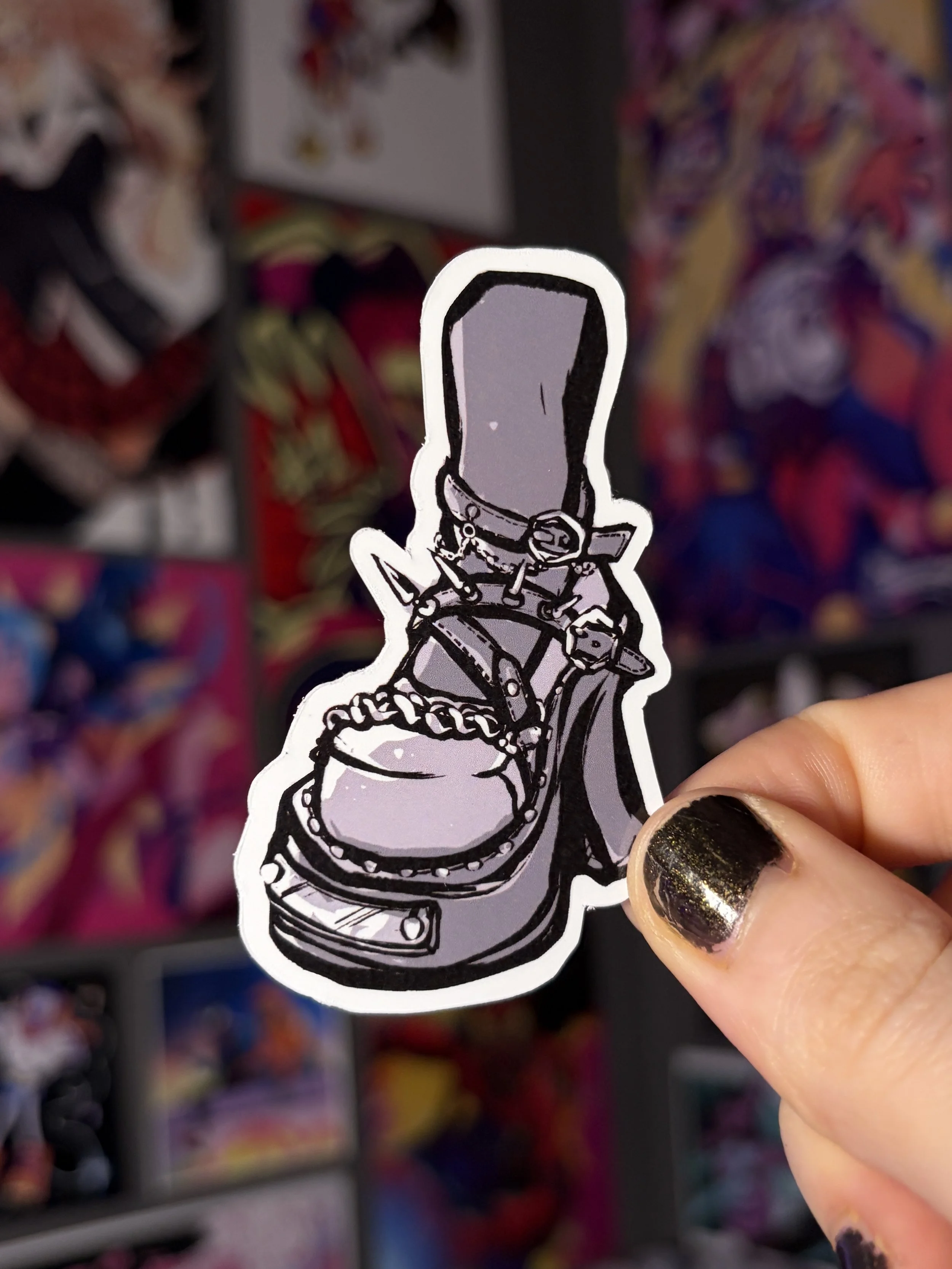Goth Shoe Sticker