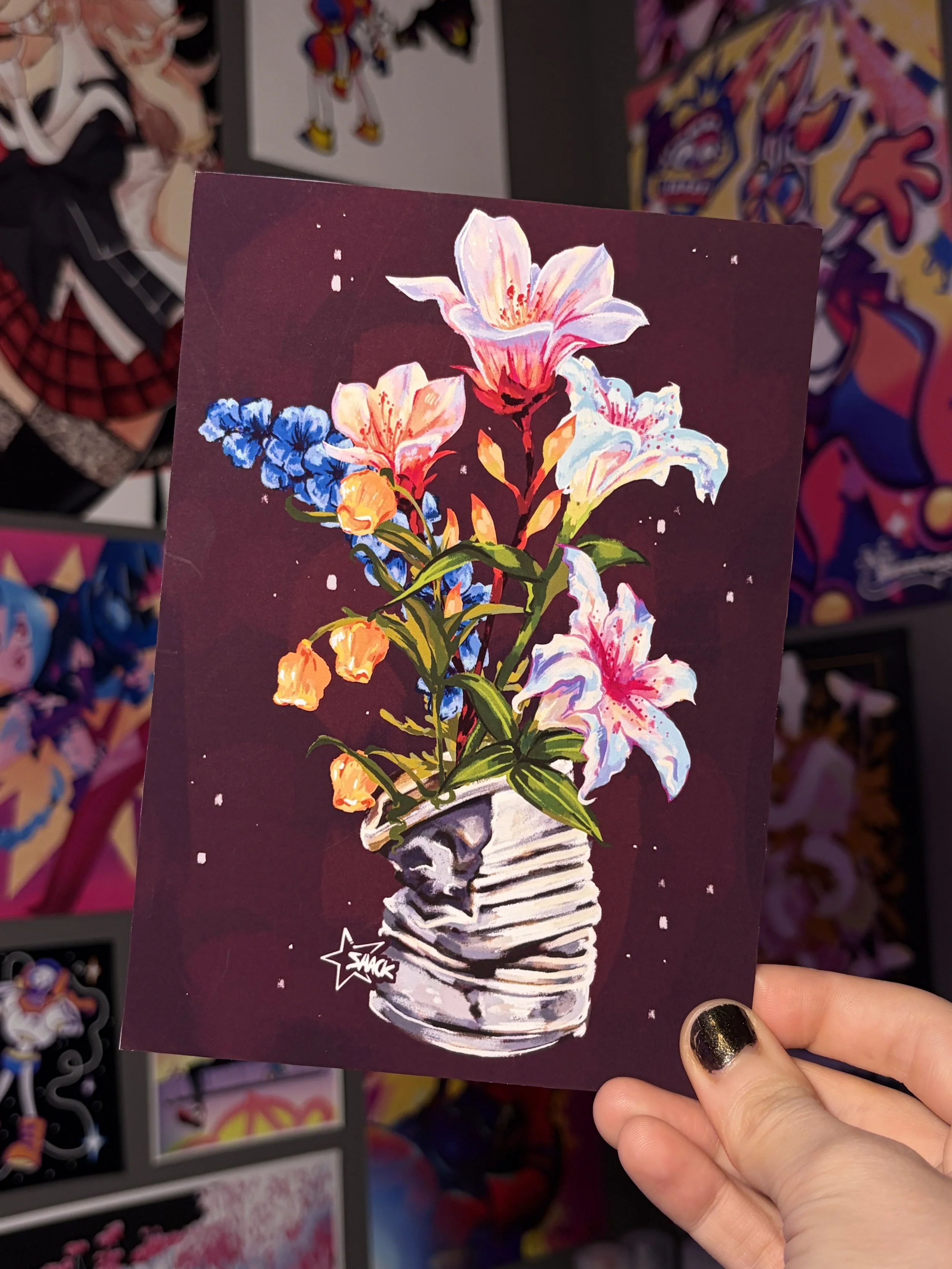 Flowers in a Can Print