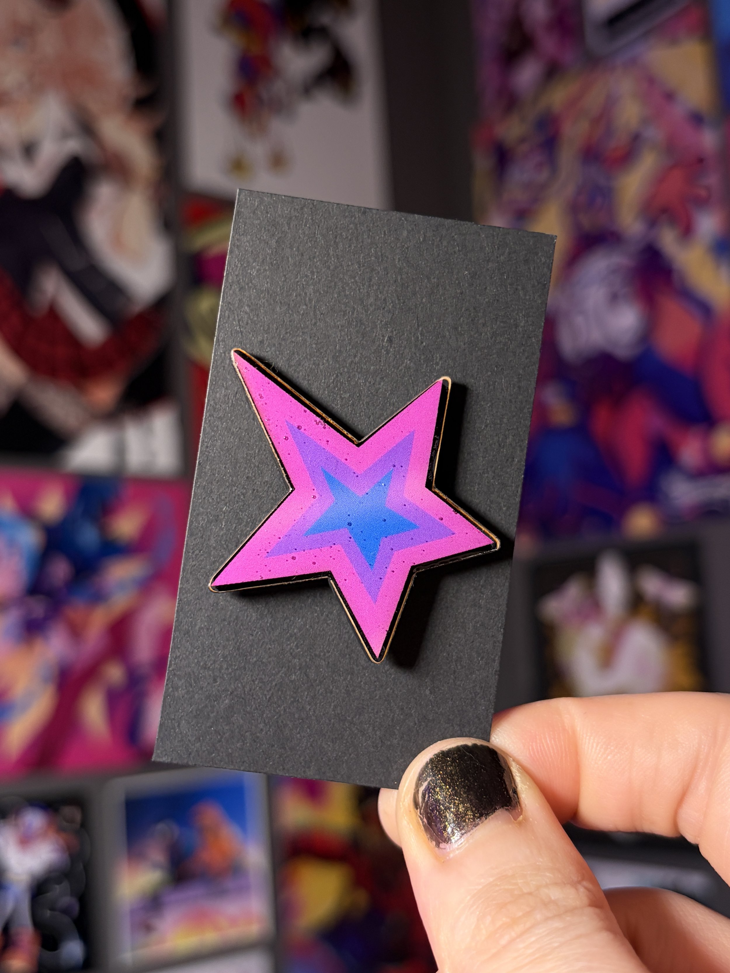 Bisexual Pride Star Pin