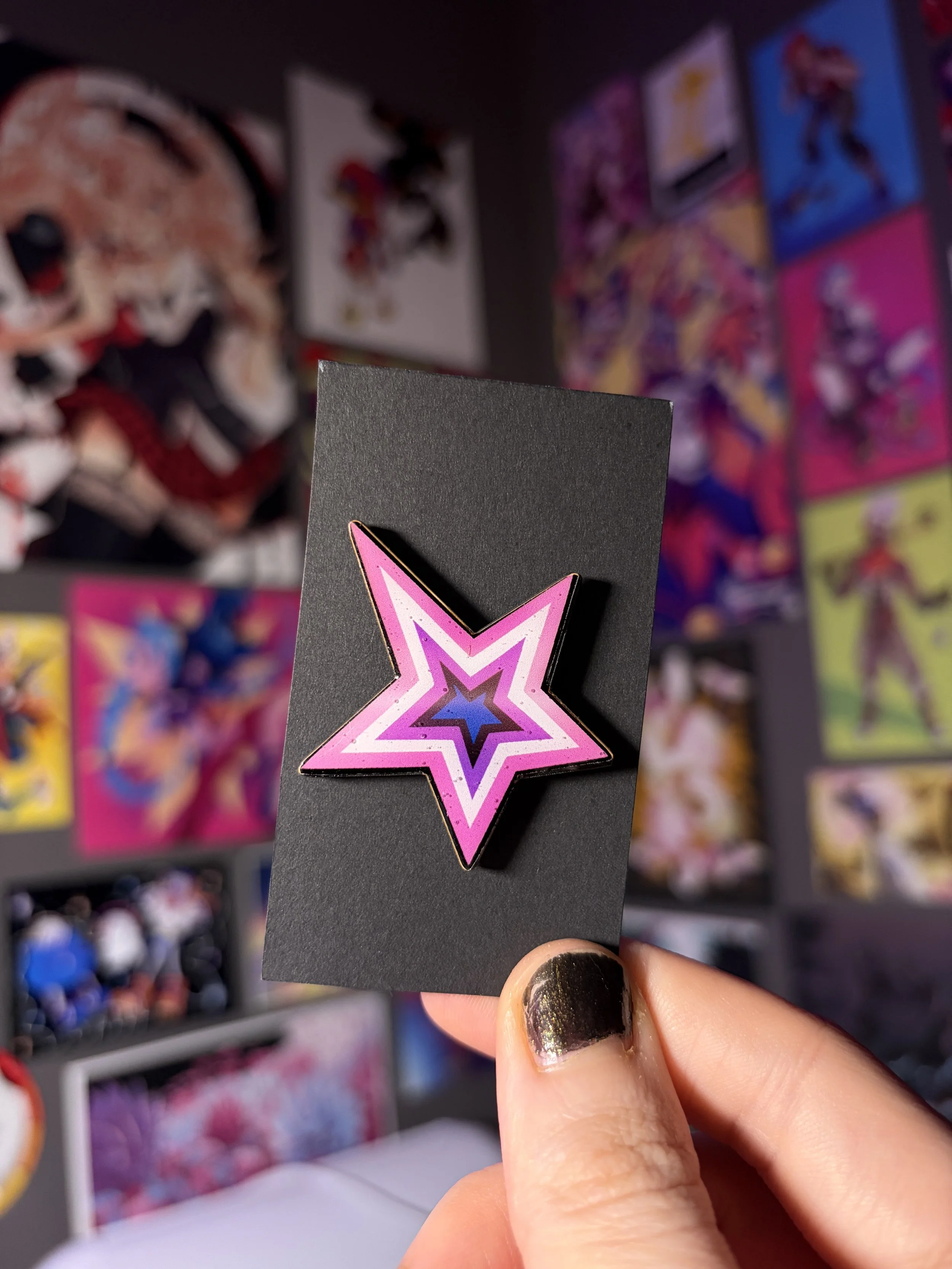 Genderfluid Pride Star Pin