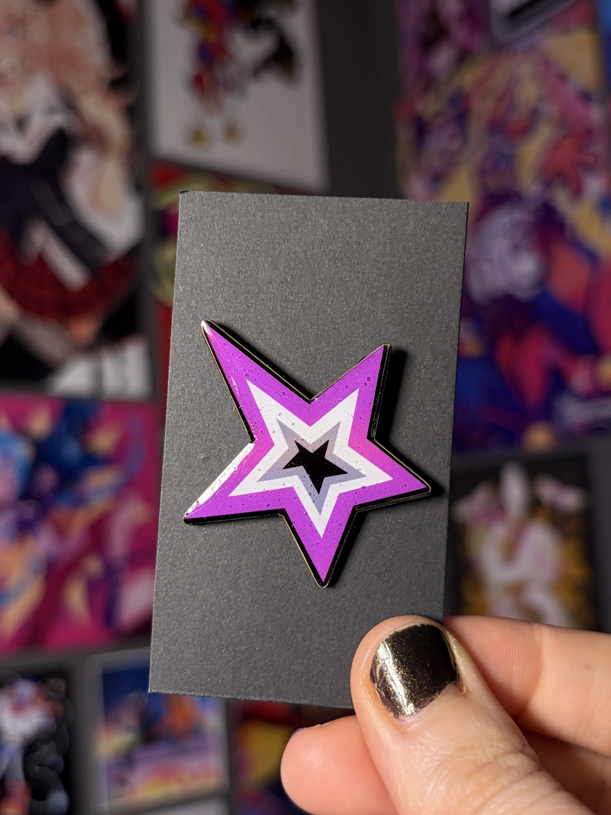 Asexual Pride Star Pin