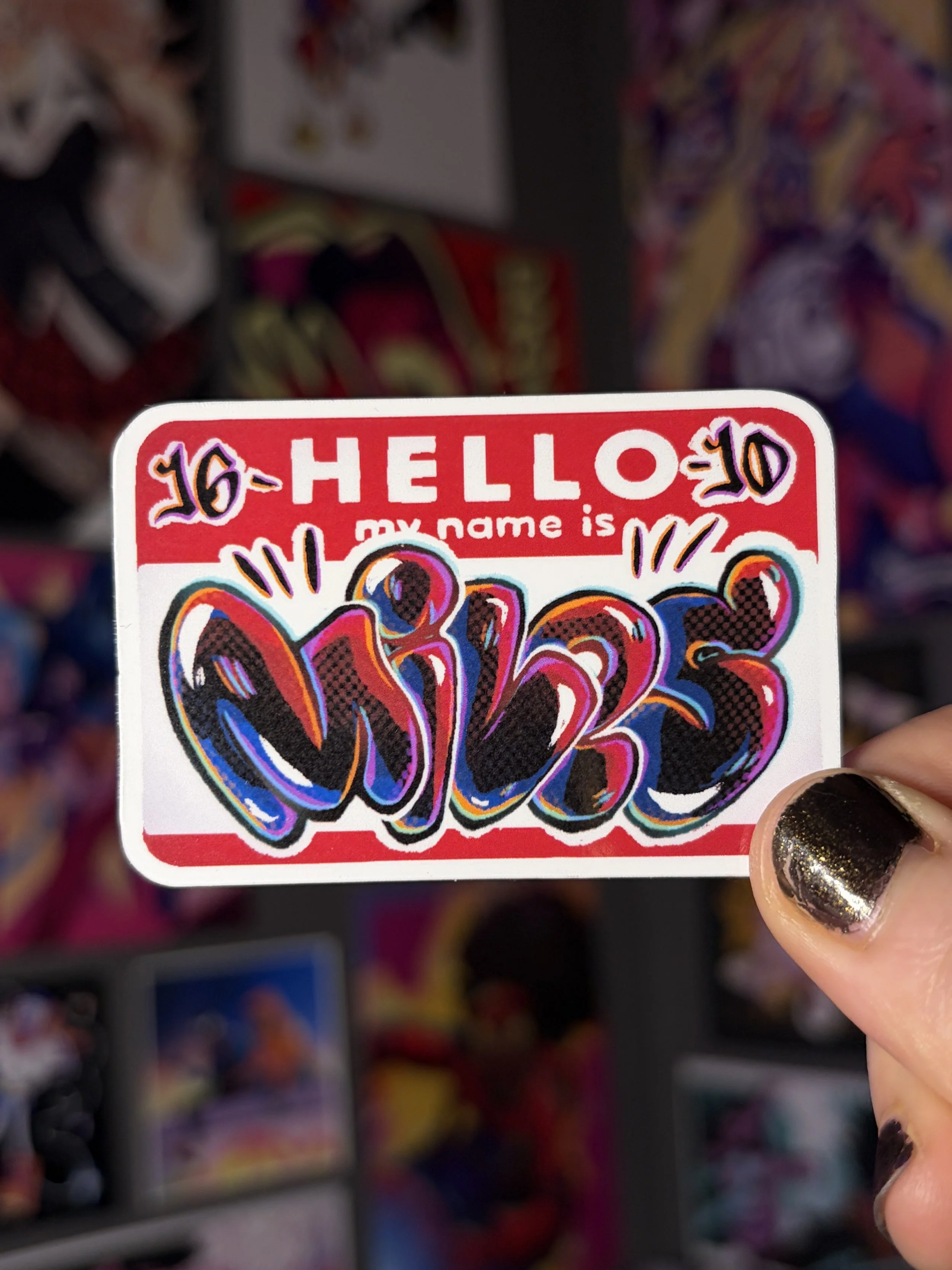 Mile Morales Graffiti Tag Sticker