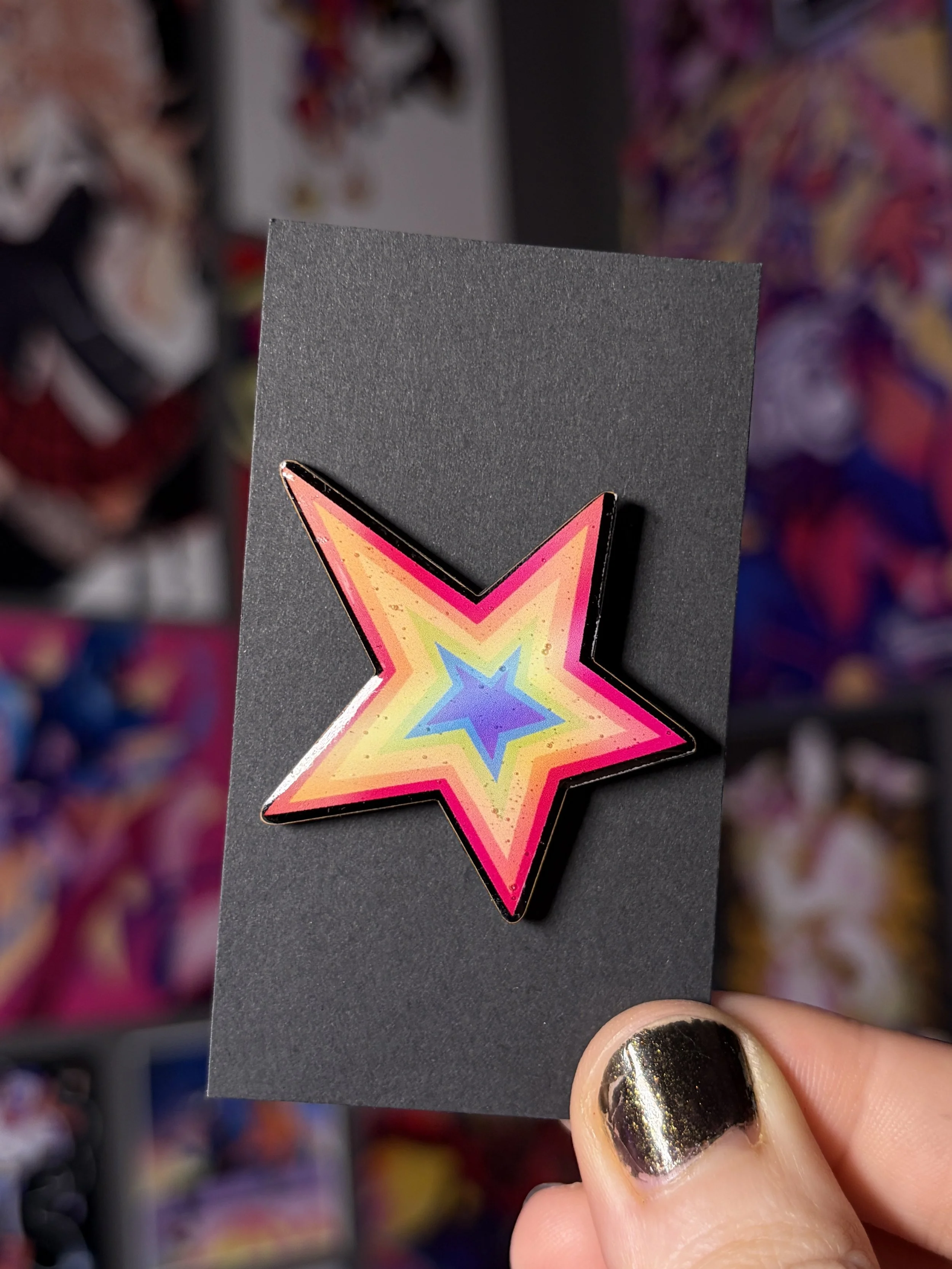 Rainbow Pride Star Pin