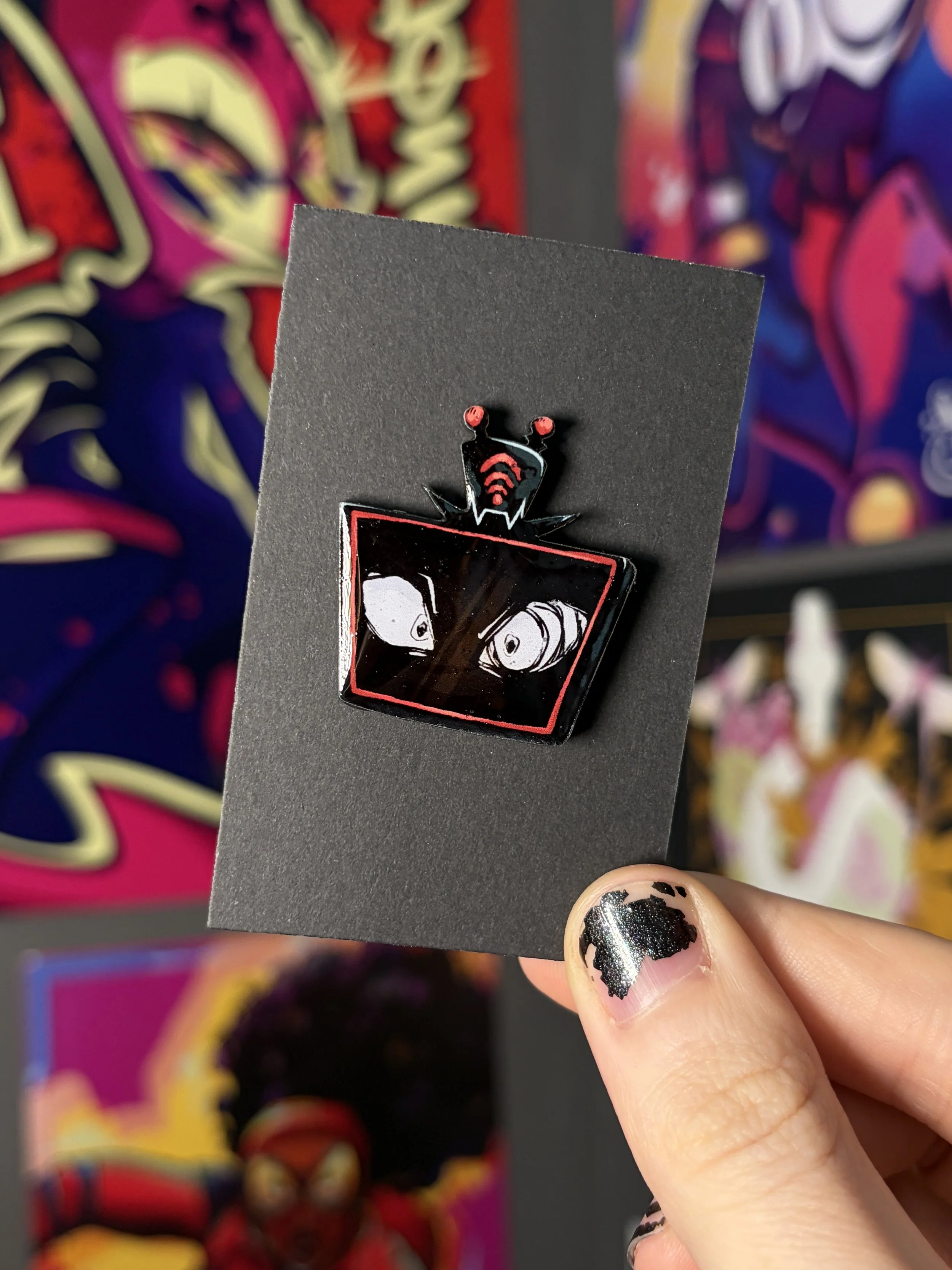 Black Screen Vox Pin