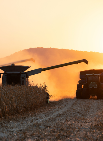 tractor in field