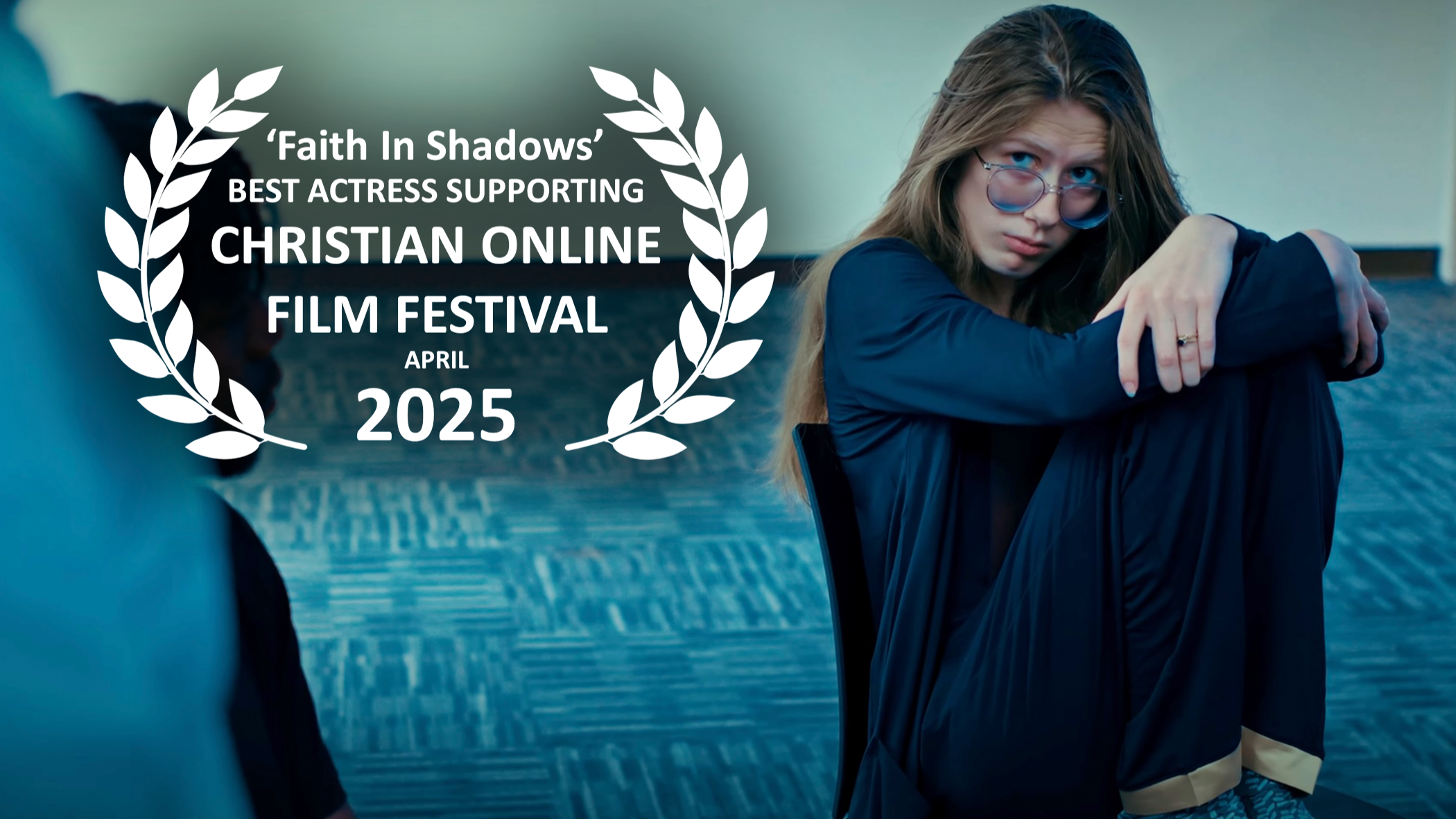 Katie Weatherford won the "Best Actress Supporting" Award for her role as "Mary" in Faith in Shadows at the Christian Online Film Festival 2025
