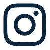 Instagram logo icon in dark blue