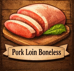 Pork Loin Boneless (Bulk, $10.00/lb)