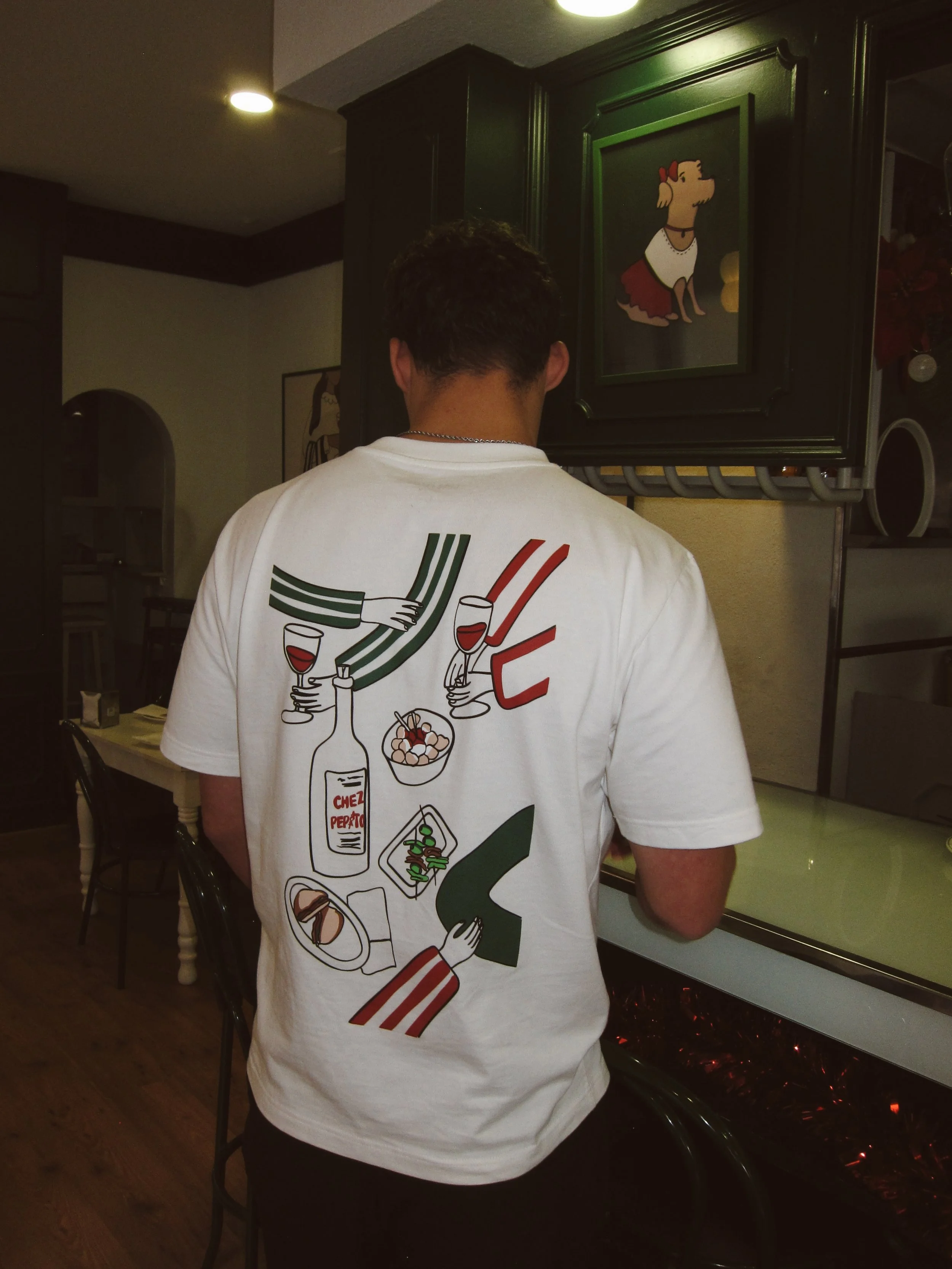 Chez Pepito x Atelierra t-shirt back print