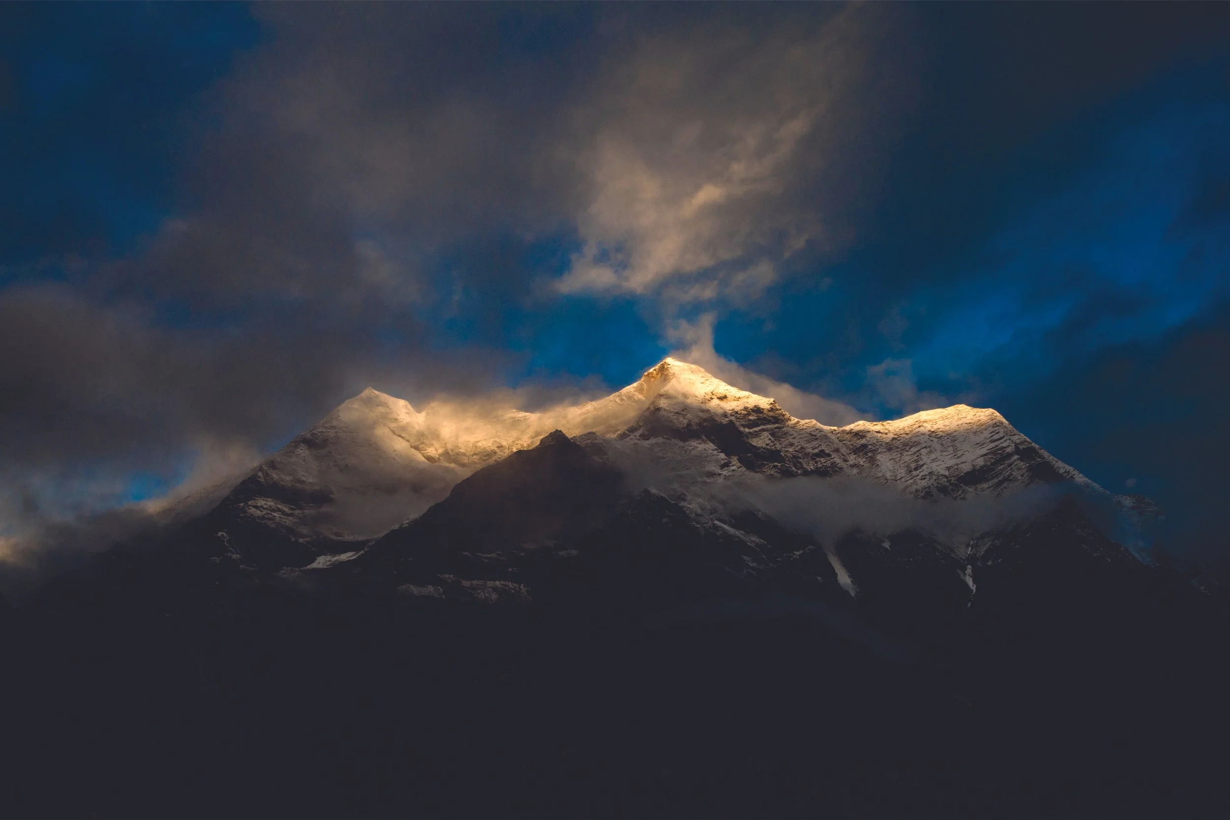 Himalayan mountain peak.