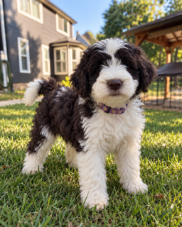Meet Male Purple Collar w/Paw Prints