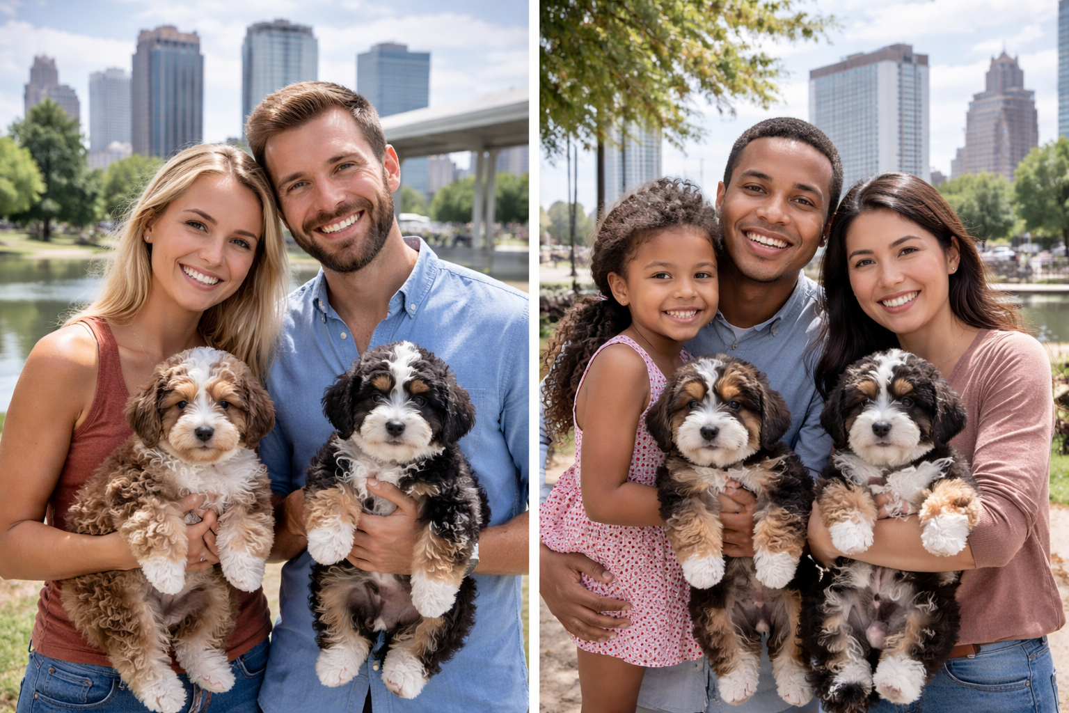 Mini Aussiedoodle puppies near Birmingham Alabama from family raised doodle breeder