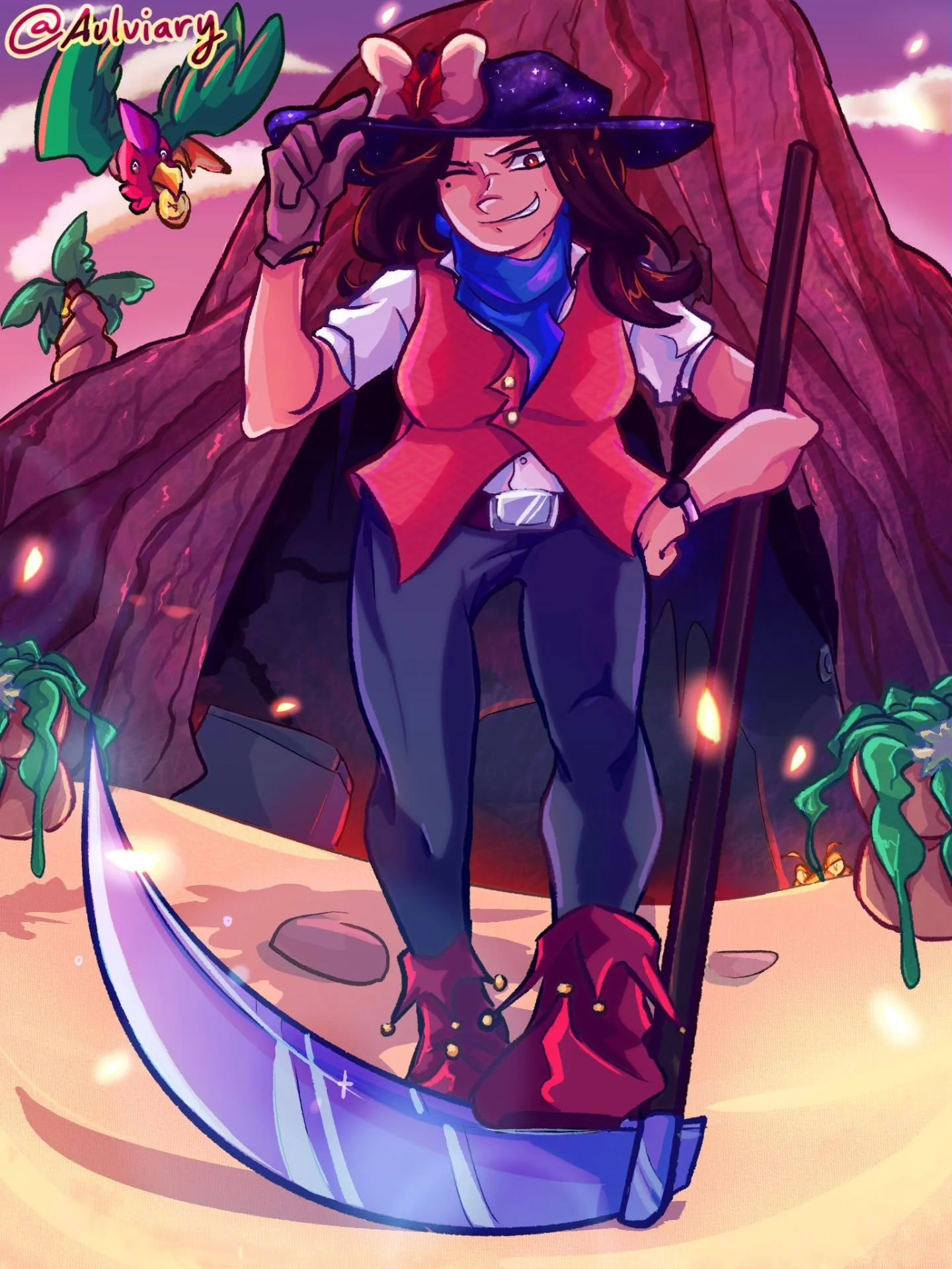 First art of the year ‼️‼️ This time its my farmer oc plus her ref! I mean to post it before secret santa but never gotten around to writing more about him until now lol

It is almost uni time too sadly but! I will try my best to be active when I can