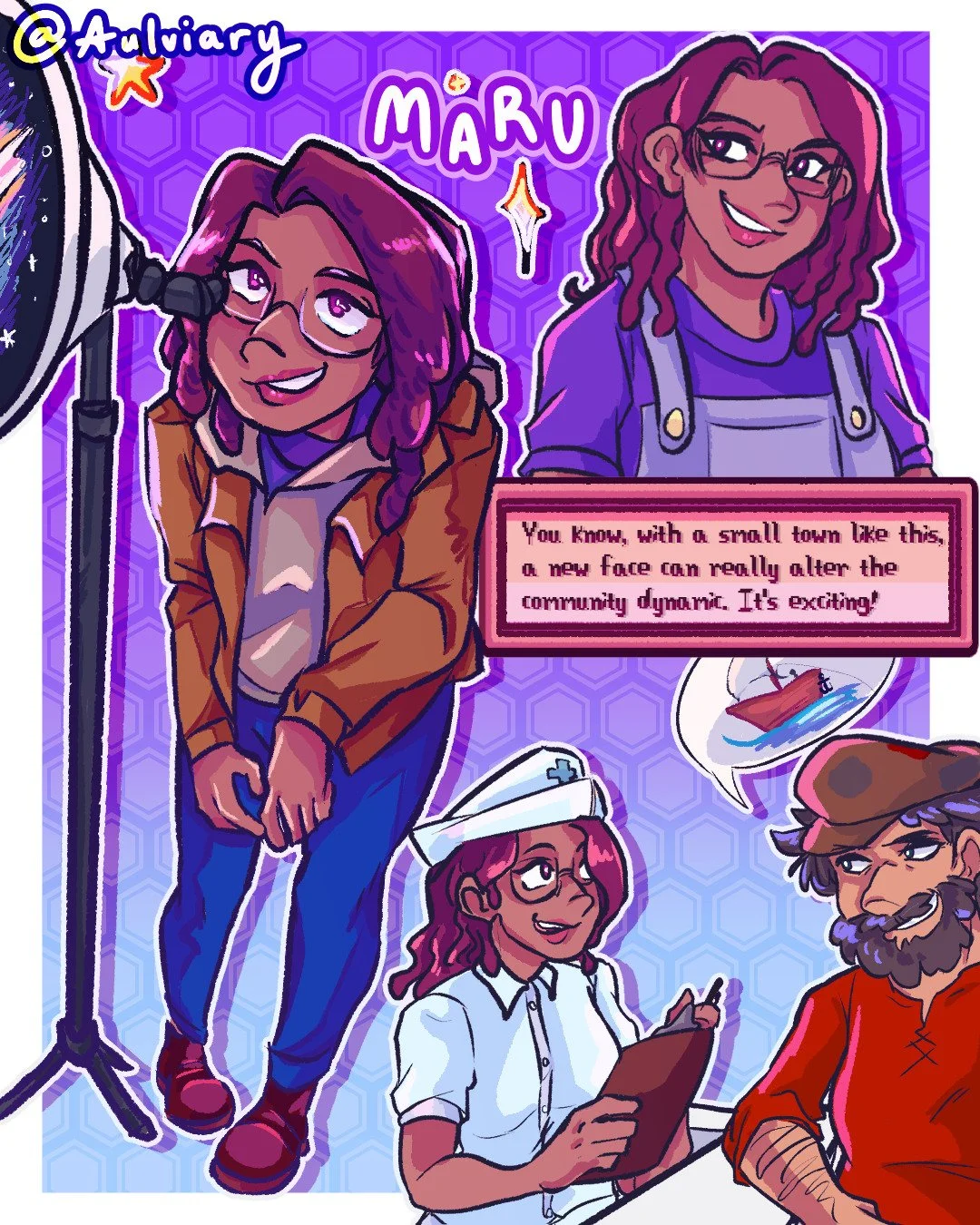 Just over a year ago I did Sebby, but now I've gotten around to best girl, Maru! Honestly such an underrated bachelorette, just wished her events wasn't so awkward tbh. 
Decided to do smth different though- I was getting bored of the old format LOL
A