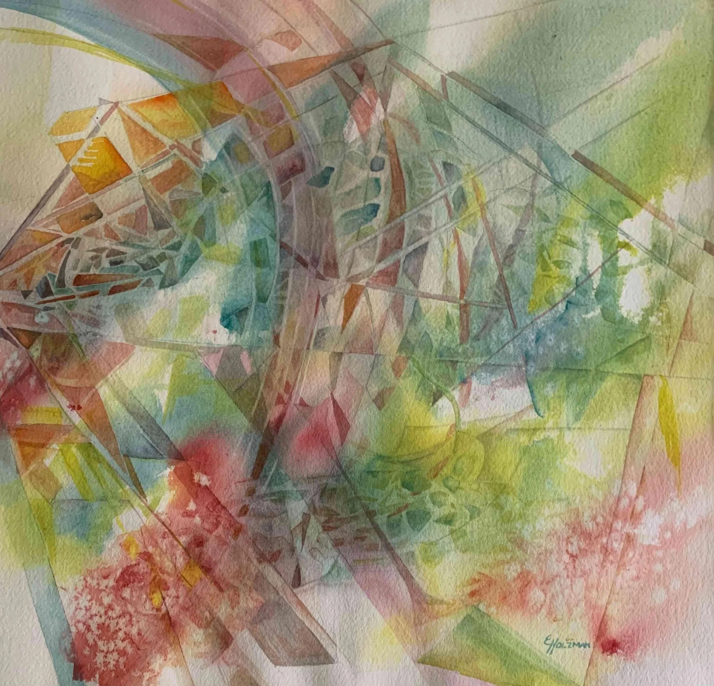 Barely There by Eileen Holzman. Watercolor. $375.00.