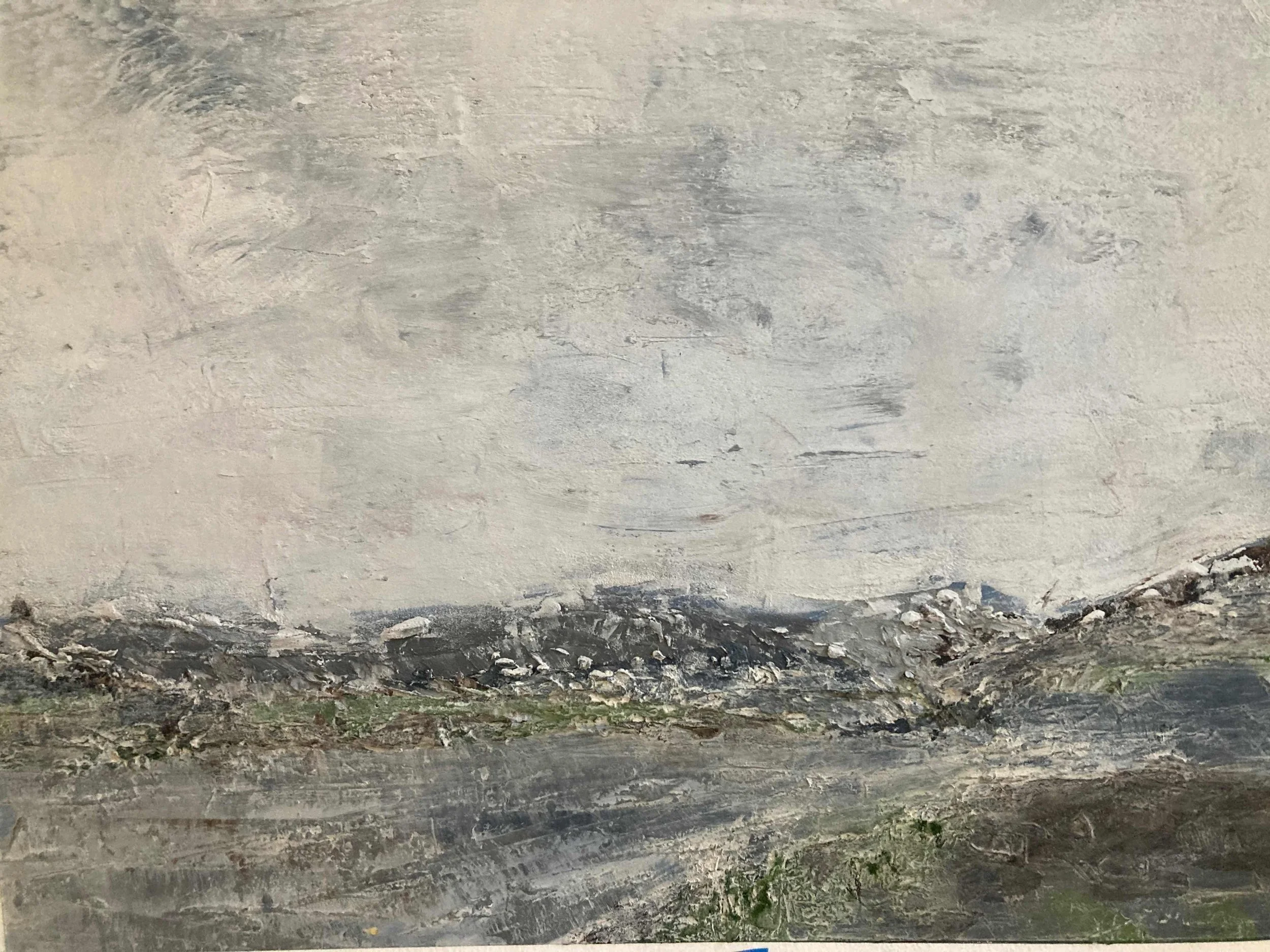 Susan Schneider. Inland Empire Gateway Per Lilly White & Sarah Ladd. Oil and Cold Wax. $200.00. 